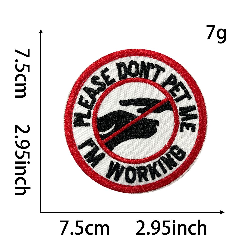 Spot training dog cloth sticker Velcro clothing Iron on Patches cloth sticker backpack sticker wool patch sticker