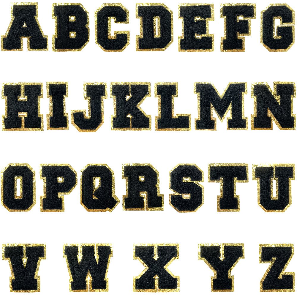 Spot 5.5cm Alphabet Iron on Patches Badge Hat Bag DIY Hot Melt Adhesive