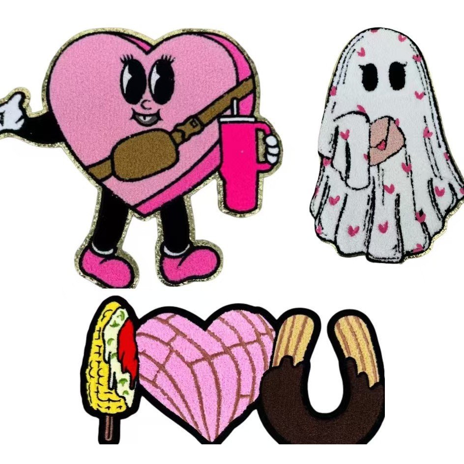 Valentine's Day xoxo Iron on Patches cloth sticker 28cm custom, Iron on Patches cloth sticker custom, Valentine's Day Iron on Patches cloth sticker