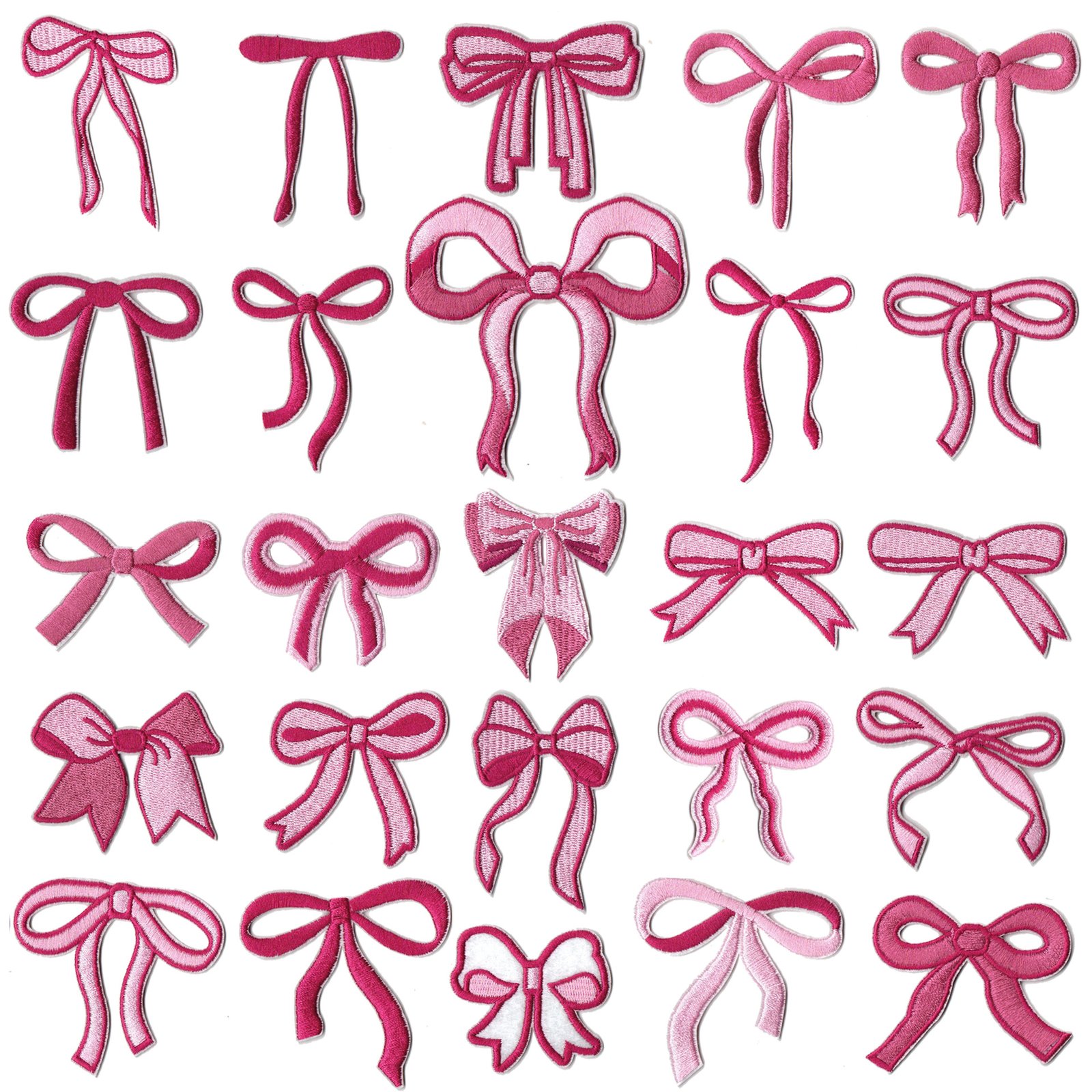 pink bow embroidery cloth sticker ribbon hairpin hairpin head embroidery jewelry accessories hair accessories clothing