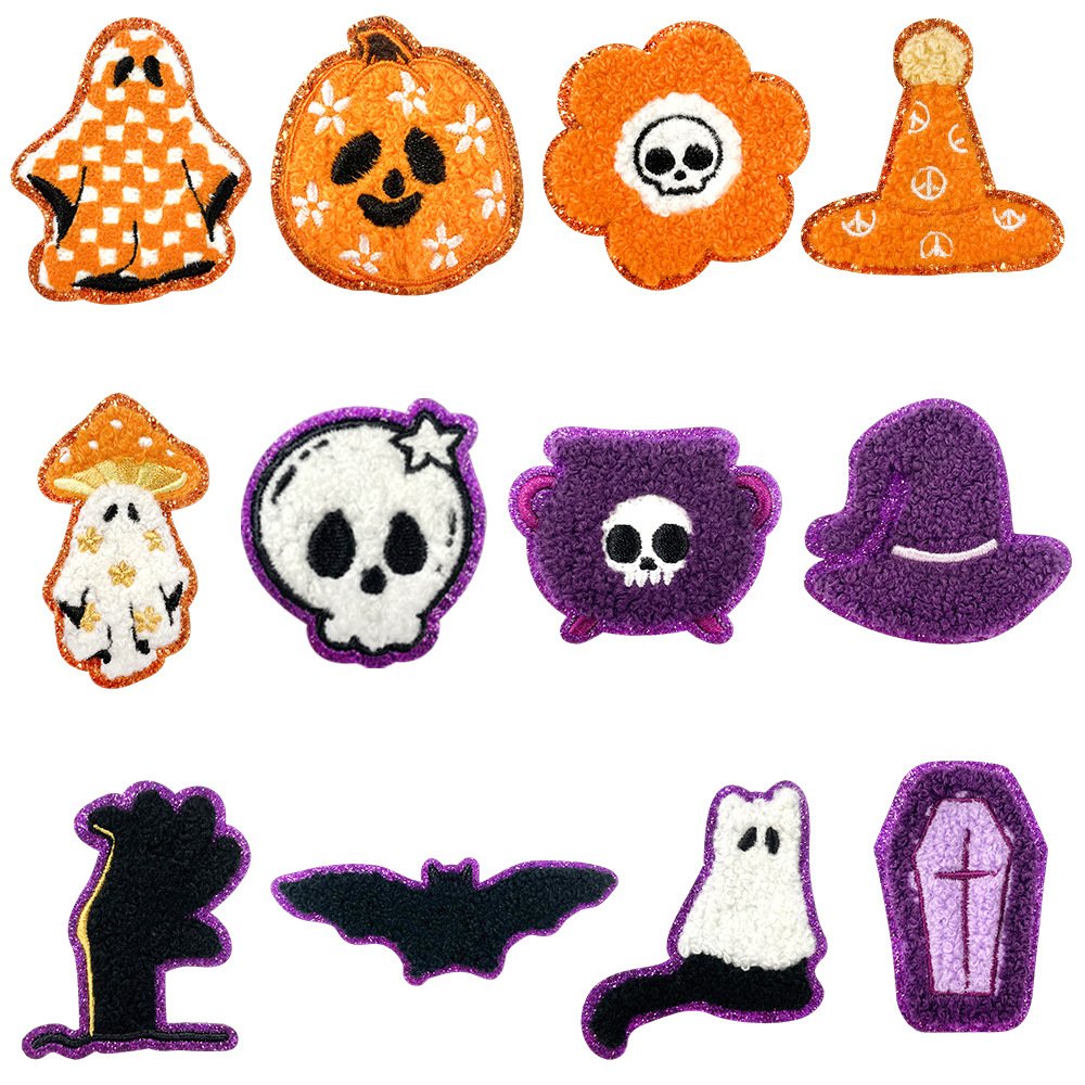 Halloween 12 Spot Embroidered Costumes Accessories Hats Bags DIY