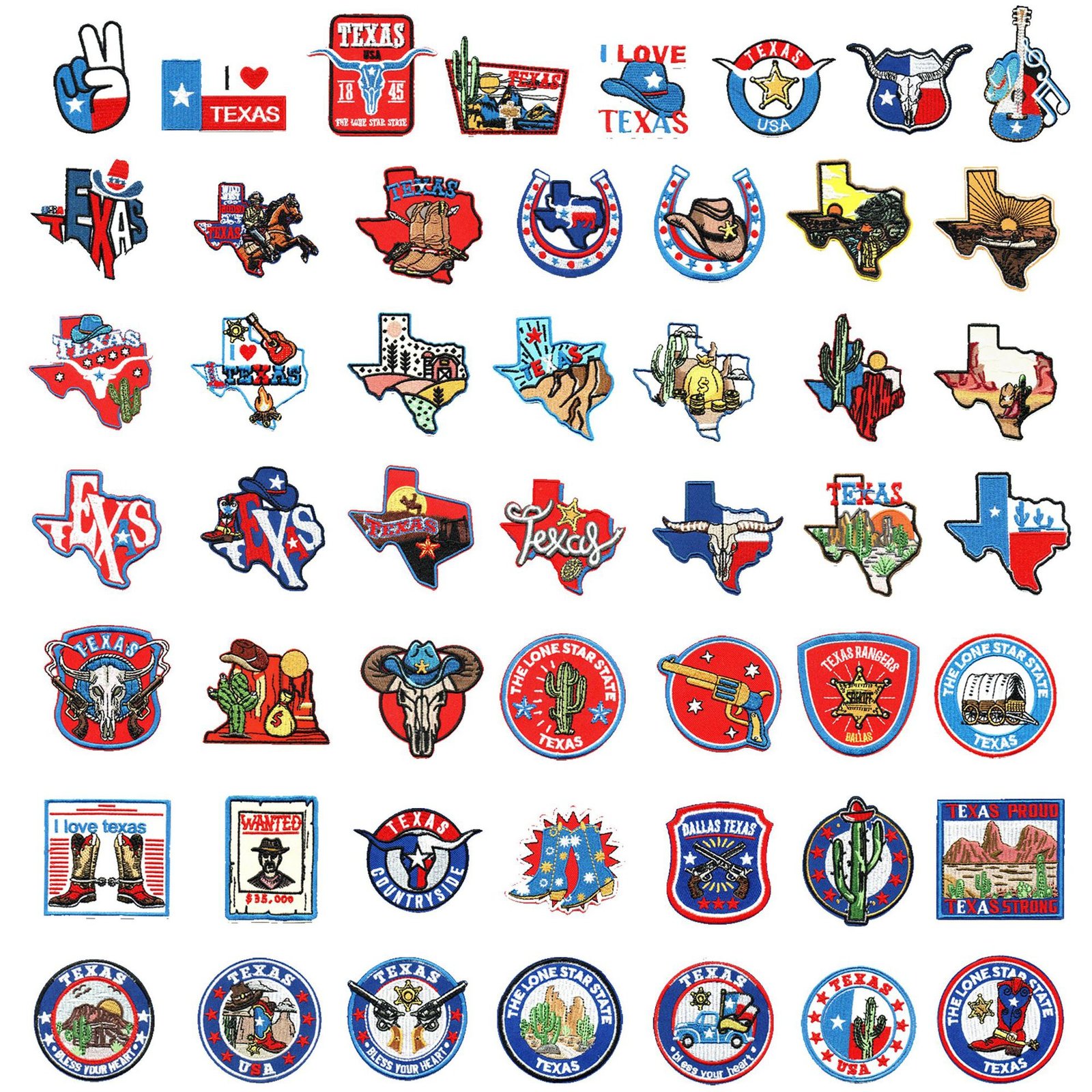 Decker Fangzhou series embroidery flower patch sticker clothes decoration repair