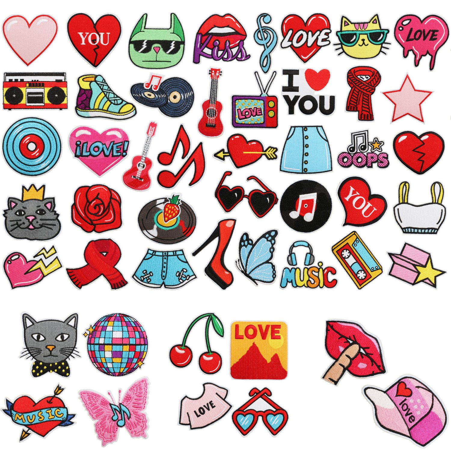 Memorial Singer Embroidery Cloth Sticker Clothes Decoration Patch StickerIron on Patches