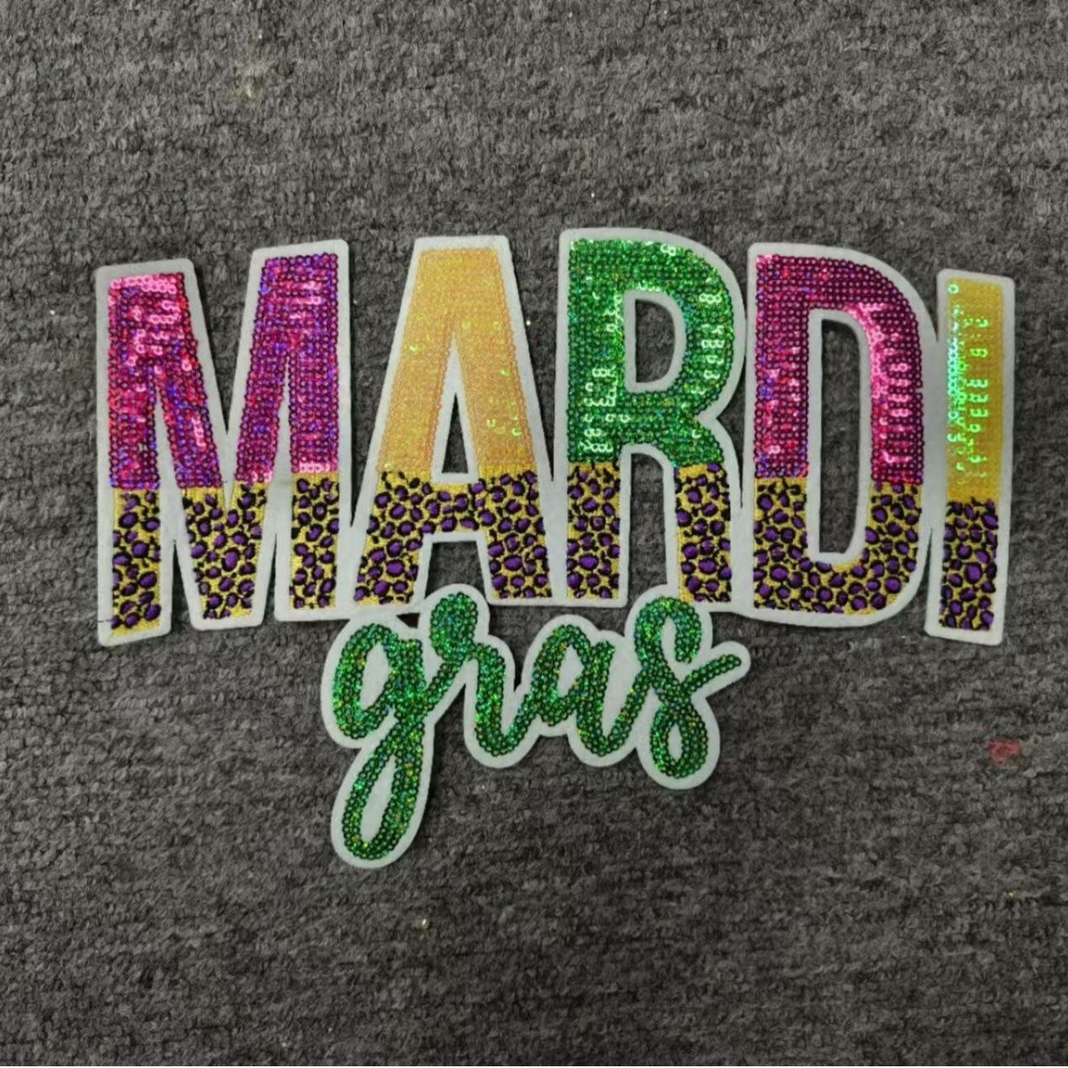 28cmMARDI Carnival bead embroidery, large size Iron on Patches cloth sticker, carnival ironing cloth sticker